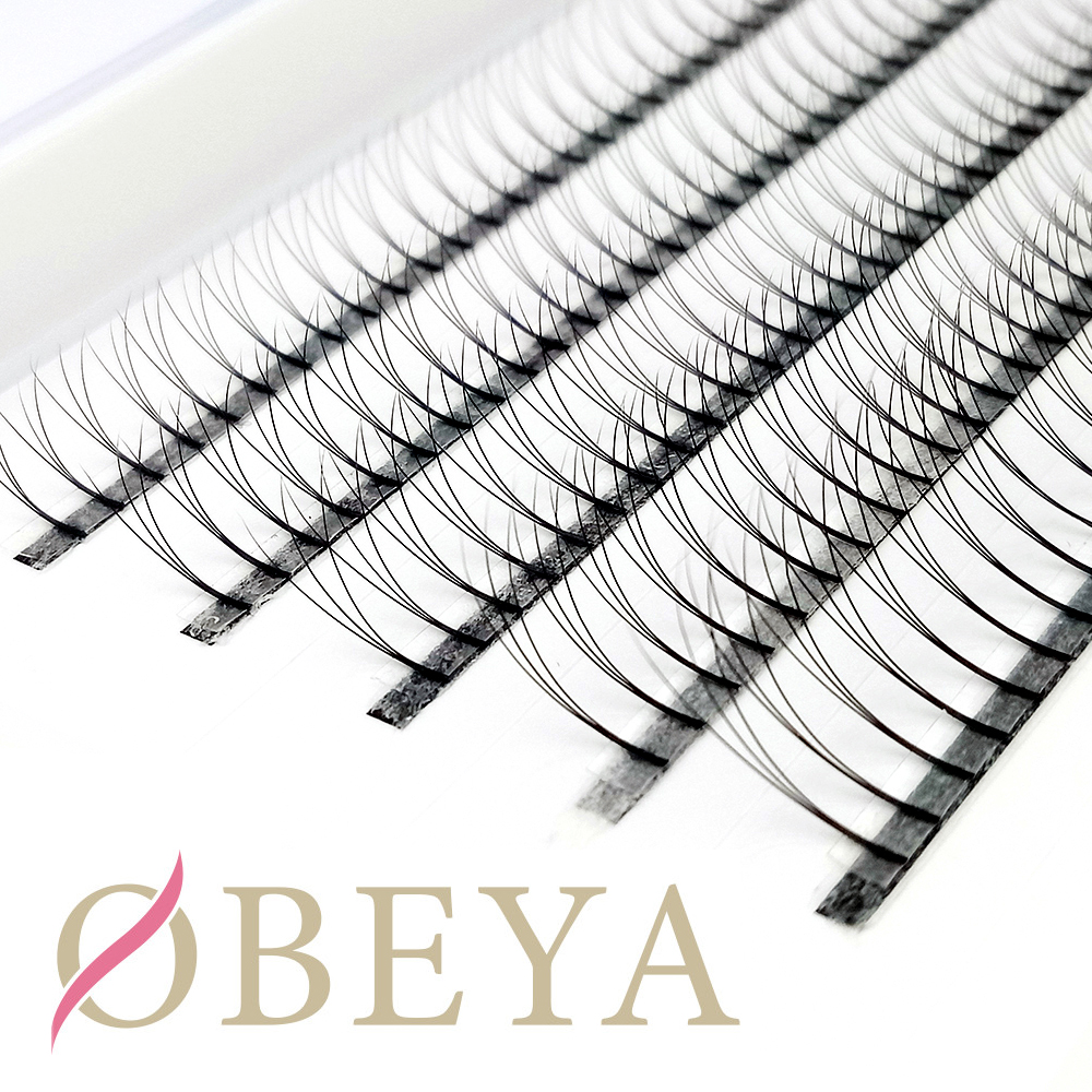 Pre-made Fan eyelash extensions Volume cluster eyelashes vendor manufacturer wholesale JZ01